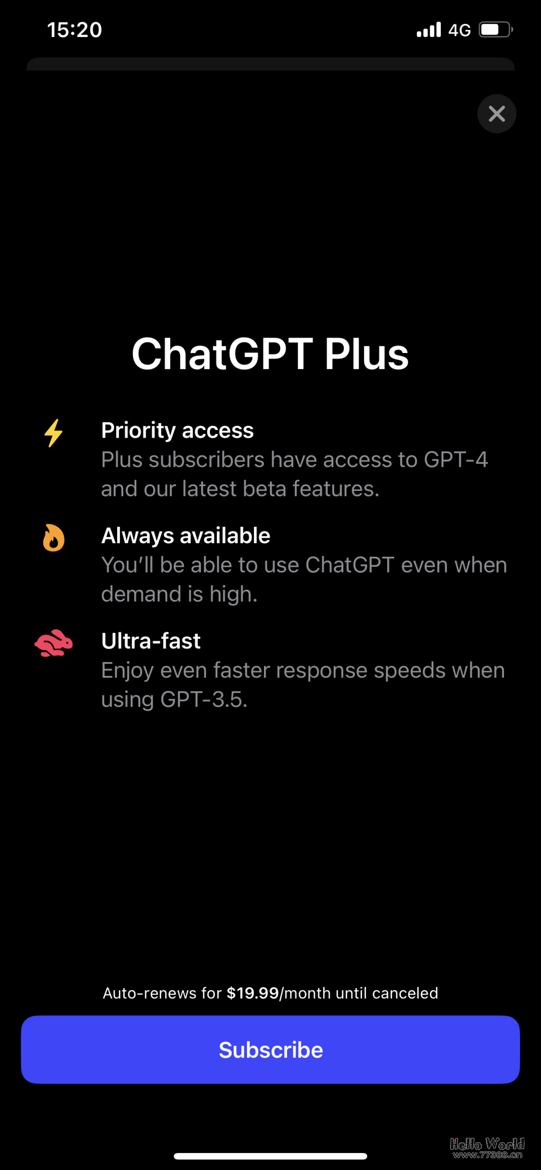 如何通过支付宝开通ChatGPT Plus会员